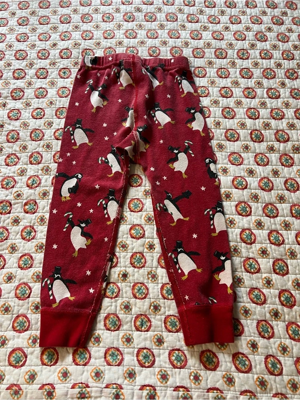 Hanna Andersson Kids Dancing Penguin Print Pajama pants size 3T